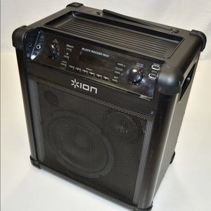 The Ion Block Rocker is a portable, powered speaker system